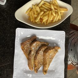 French toast and fries