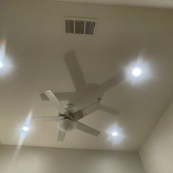 Cardenas Electric - Recessed lights in the master bedroom. No cuts were made! - Electricians Near Me