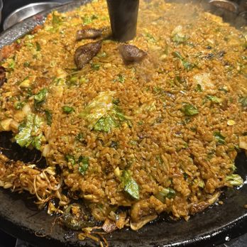 Honey Pig BBQ - complimentary fried rice at the end(without the free cheese) - Korean Near Me - Irvine, California