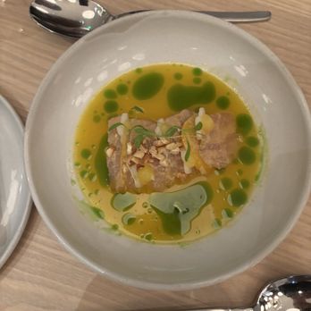 Echelon Kitchen and Bar - Kanpachi Crudo with pear, cashew, ponzu, horseradish. - Bars Near Me - Ann Arbor, Michigan
