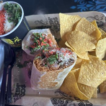 Talkin' Tacos Westchase - Shrimp Burrito & Street Corn in a Cup - Mexican Near Me - Tampa, Florida Talkin' Tacos Westchase - Shrimp Burrito & Street Corn in a Cup - Mexican Near Me - Tampa, Florida