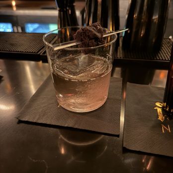 Noir Bar - Celestial Bloom ( delicious brownie on top!) - Bars Near Me - Orlando, Florida