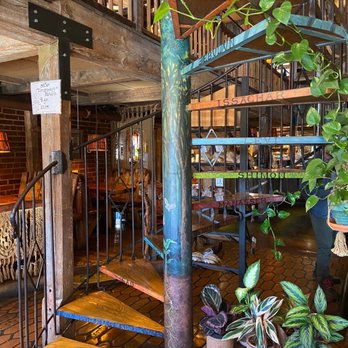 Yellow Deli - a spiral staircase in a restaurant - Coffee & Tea Near Me - Chattanooga, Tennessee