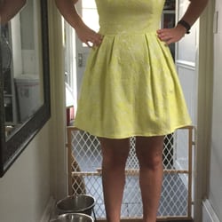 Hong Kong Custom Tailors - My dress after it being finished, before I pressed it. The skirt laid a little flatter after I ironed it.