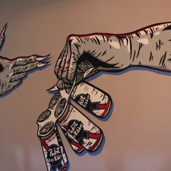 Banks Ave - Run the PBR mural by Gus Cutty - Bars Near Me - Asheville, North Carolina Banks Ave - Run the PBR mural by Gus Cutty - Bars Near Me - Asheville, North Carolina