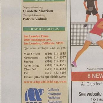 San Leandro Times - Print Media Near Me - San Leandro, California San Leandro Times - Print Media Near Me - San Leandro, California