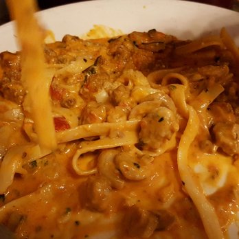 Michelangelo's Pizzeria - Can't remember the name of this dish. It was creamy tomato pasta w/ sausage---- reminded me of the type of sausage on a pizza. - Pizza Near Me - Clovis, California Michelangelo's Pizzeria - Can't remember the name of this dish. It was creamy tomato pasta w/ sausage---- reminded me of the type of sausage on a pizza. - Pizza Near Me - Clovis, California