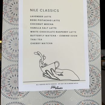 The Nile Coffee Shop - Menu - Coffee & Tea Near Me - Mesa, Arizona The Nile Coffee Shop - Menu - Coffee & Tea Near Me - Mesa, Arizona