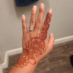 RJ Salon - Henna done, for wedding.