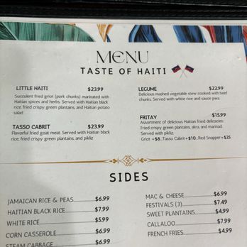Reggae Jerk Hut - Menu - Caribbean Near Me - McKinney, Texas