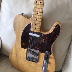 Joe's Guitar Shop - Telecaster after being fixed by Joe