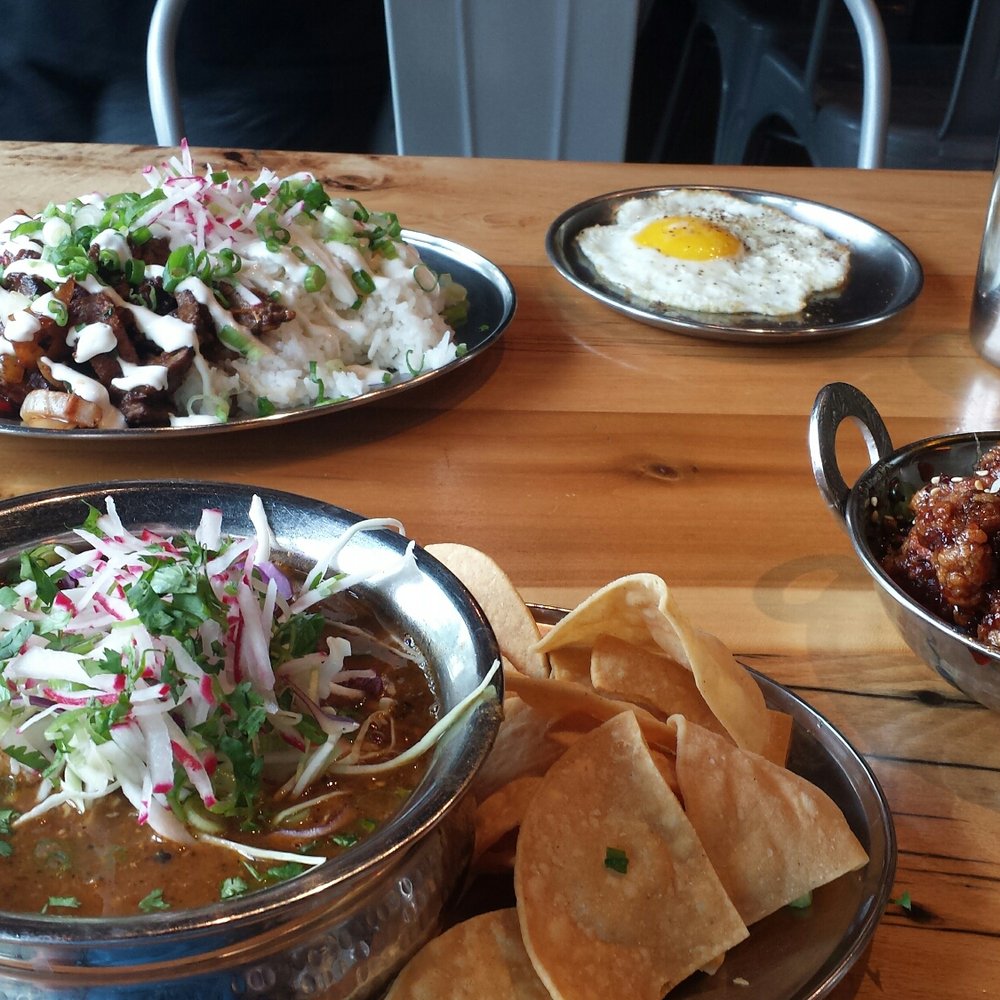 Spork - Lomo saltado, side of chicken, and posole - Mexican Near Me - Bend, Oregon Spork - Lomo saltado, side of chicken, and posole - Mexican Near Me - Bend, Oregon