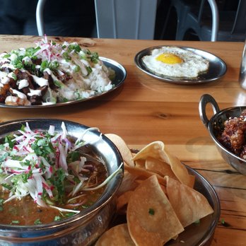 Spork - Lomo saltado, side of chicken, and posole - Mexican Near Me - Bend, Oregon Spork - Lomo saltado, side of chicken, and posole - Mexican Near Me - Bend, Oregon