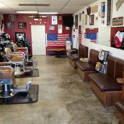 Sloss Barber Shop - Inside front door view of the shop
