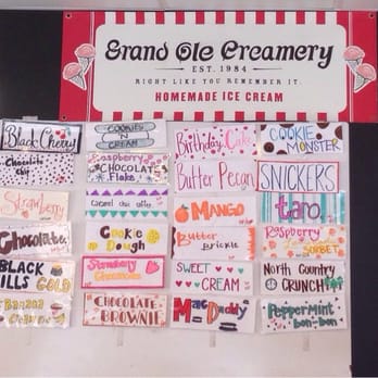 Grand Ole Creamery - Flavors... - Ice Cream & Frozen Yogurt Near Me - Minneapolis, Minnesota