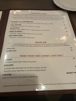 Menu photo 4 Diamond Jim's Steakhouse Hales Corners, WI