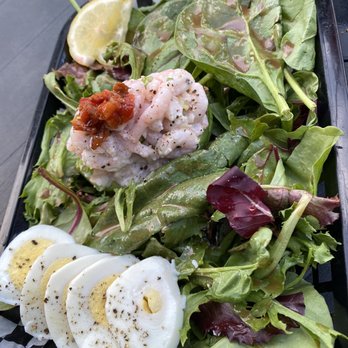 Bubbles & Brew - Shrimp-stuffed avocado salad - Wine Bars Near Me - Morgan Hill, California