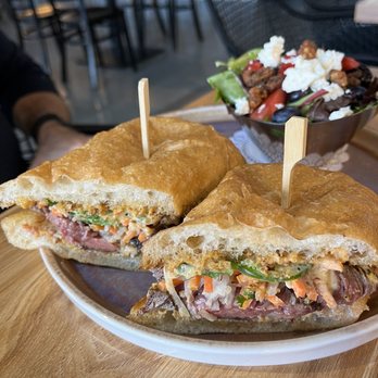 The Cut - Banh mi sando- salad on the side. - Cocktail Bars Near Me - Rancho Cucamonga, California