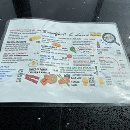 Their menu as of May 6th, 2023 Their menu as of May 6th, 2023