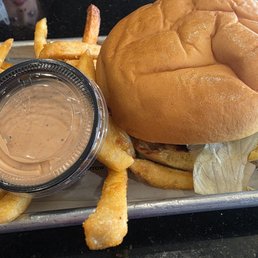 Wagu burger was good and sauce that comes with it Wagu burger was good and sauce that comes with it