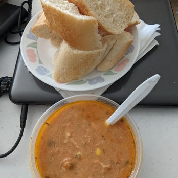 La Bou Rocklin - Chicken tortilla soup minus tortillas with enough bread to take care of three bowls. - Bakeries Near Me - Rocklin, California La Bou Rocklin - Chicken tortilla soup minus tortillas with enough bread to take care of three bowls. - Bakeries Near Me - Rocklin, California