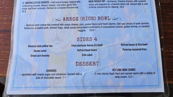 Menu photo 8 Chimichanga Llama Surfside Beach, SC