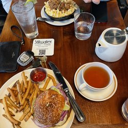Stillwater - Creole Veggie Burger and Smoked Pork Mac & Cheese