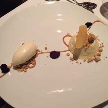 Primo - Goat Cheese Cake with Local Honey Sorbet - Italian Near Me - Orlando, Florida Primo - Goat Cheese Cake with Local Honey Sorbet - Italian Near Me - Orlando, Florida