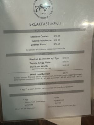 Menu photo 1 Amigo Cafe Kayenta, AZ