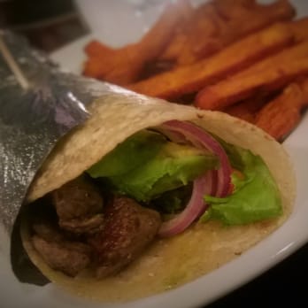 Galaxy Cafe - Gluten free steak rice wrap - American Near Me - Austin, Texas