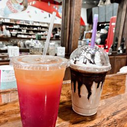 Sunrise Lotus + Thin Mint Frappe