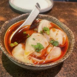 Pork Dumplings in Chili Oil