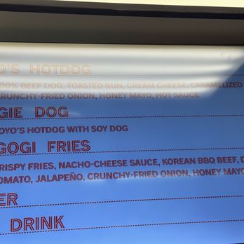 Yoyo’s Hotdog - Menu - Hot Dogs Near Me - Houston, Texas