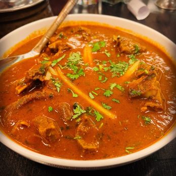 New Indian Restaurant - And what used to be broken is somehow fixed  Goat Curry w/ Basmati from #NewIndianRestaurant - Indian Near Me - Upland, California