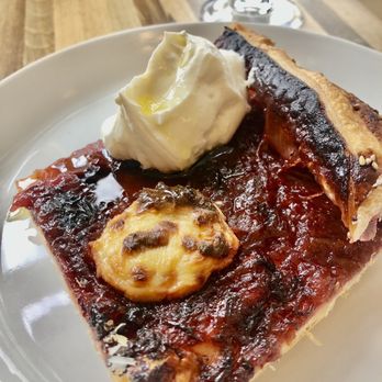 Marigold - Rhubarb Tart - French Near Me - Lyons, Colorado