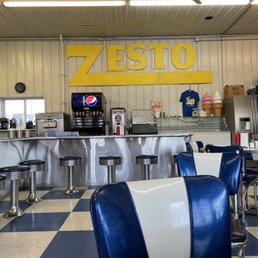 the interior of a restaurant