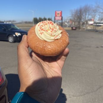 Avon Donuts Inc - Cherry chip glazed with cream cheese frosting - Donuts Near Me - Pontiac, Michigan Avon Donuts Inc - Cherry chip glazed with cream cheese frosting - Donuts Near Me - Pontiac, Michigan