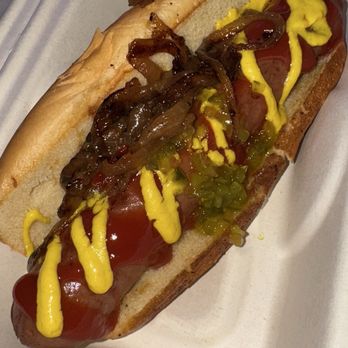 Frankin It Up - Hot dog with all the fixin's - Food Stands Near Me - Marina del Rey, California Frankin It Up - Hot dog with all the fixin's - Food Stands Near Me - Marina del Rey, California