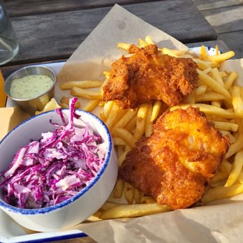 Tony's Seafood Restaurant - Fish (Alaskan Cod) & Chips w/ Red Cabbage Coleslaw - Seafood Near Me - Marshall, California Tony's Seafood Restaurant - Fish (Alaskan Cod) & Chips w/ Red Cabbage Coleslaw - Seafood Near Me - Marshall, California