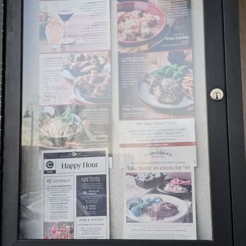 Carrabba's Italian Grill - Special Bulletin Board with a Newsletter with announcements and copies of the menu. - Italian Near Me - Roanoke, Virginia