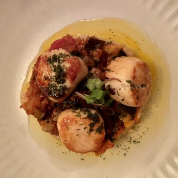 Bistro Le Relais - Scallops with ratatouille and mushroom risotto - French Near Me - Louisville, Kentucky