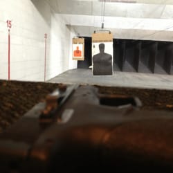 Sharp Shooting Indoor Range & Gun Shop - Our lane with the 9mm