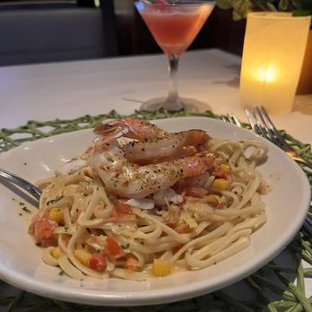 Bonefish Grill - Sweet corn linguine with shrimp - Seafood Near Me - Orlando, Florida Bonefish Grill - Sweet corn linguine with shrimp - Seafood Near Me - Orlando, Florida