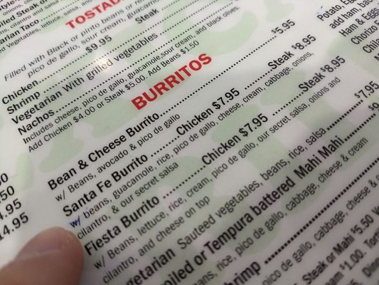 Menu photo 5 Tony's Mexican Grill Sherman Oaks, CA