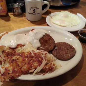 Cafe Java - Round Rock - Hill country blackboard special-two eggs, two sausage patties, hash browns, biscuits and gravy - Coffee & Tea Near Me - Round Rock, Texas Cafe Java - Round Rock - Hill country blackboard special-two eggs, two sausage patties, hash browns, biscuits and gravy - Coffee & Tea Near Me - Round Rock, Texas