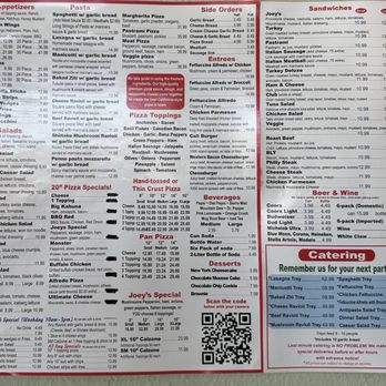 Joey's Pizza - Menu - Pizza Near Me - Ontario, California