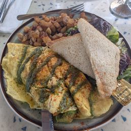 Cali omelette without the mushrooms Cali omelette without the mushrooms