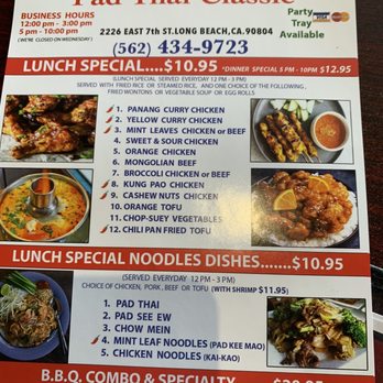 Pad Thai Classic - Delicious and affordable lunch special . Staff very friendly. Recommend it - Thai Near Me - Long Beach, California Pad Thai Classic - Delicious and affordable lunch special . Staff very friendly. Recommend it - Thai Near Me - Long Beach, California