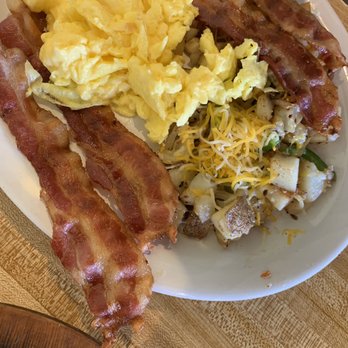 Nate's Diner - Double bacon Eggs Potatoes Forgot to take pic of waffles - Diners Near Me - Houston, Texas Nate's Diner - Double bacon Eggs Potatoes Forgot to take pic of waffles - Diners Near Me - Houston, Texas
