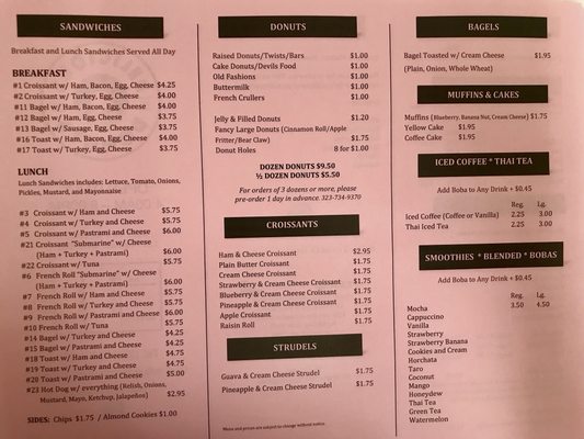 Menu photo 2 Delicious Donuts Los Angeles, CA
